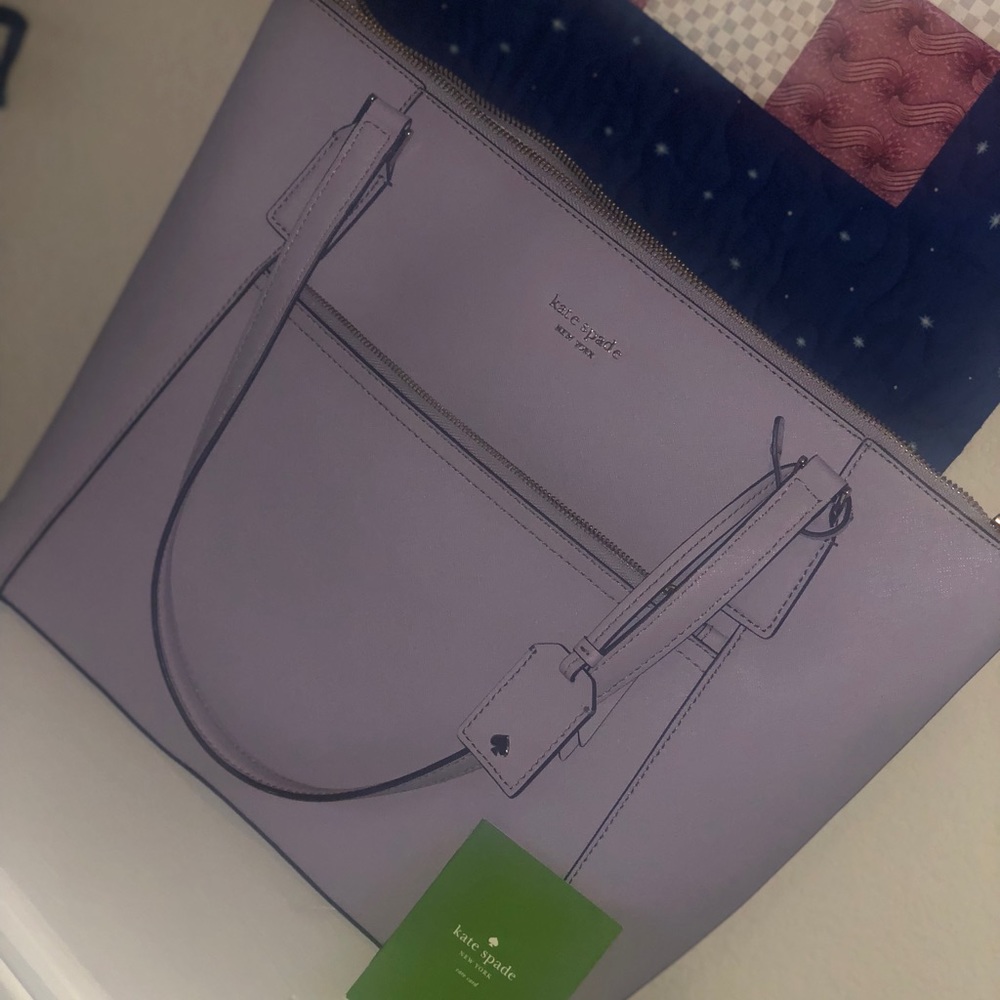 Kate spade icy lavender tote NWOT